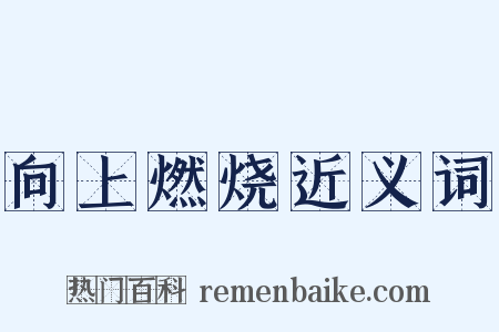 向上燃烧近义词是什么意思的图片
